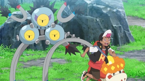 Scene from the anime Pokémon Horizons episode 80